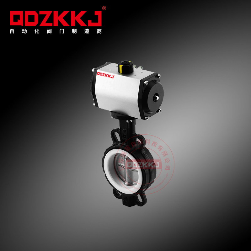 氣動對夾式蝶閥_氣動軟密封蝶閥