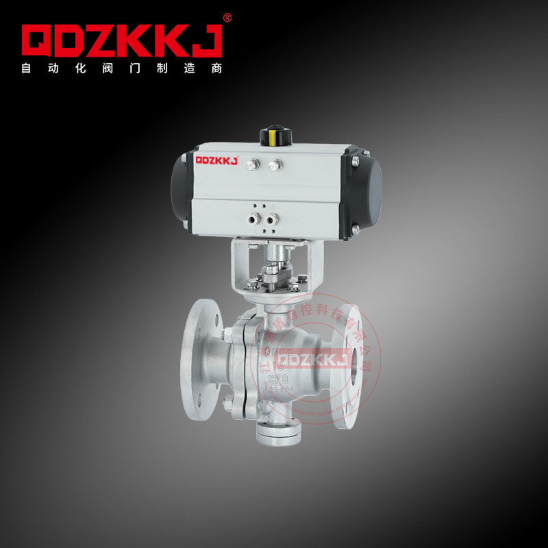 氣動(dòng)不銹鋼固定式法蘭球閥