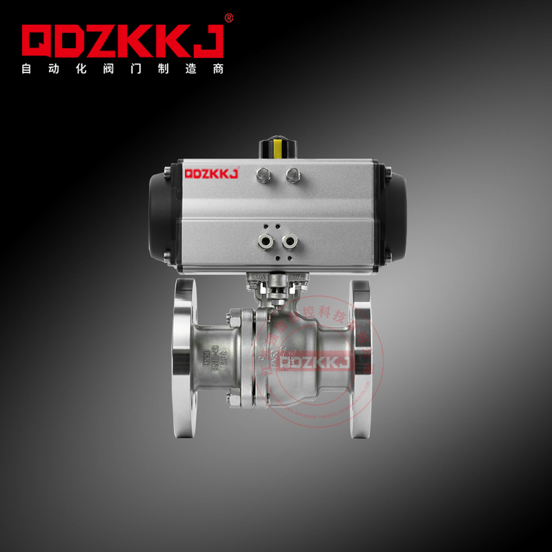 氣動硬密封法蘭球閥 QD-Q641M-16P