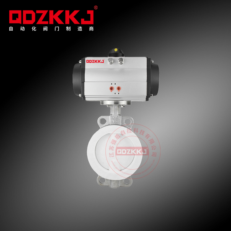 氣動不銹鋼襯氟蝶閥