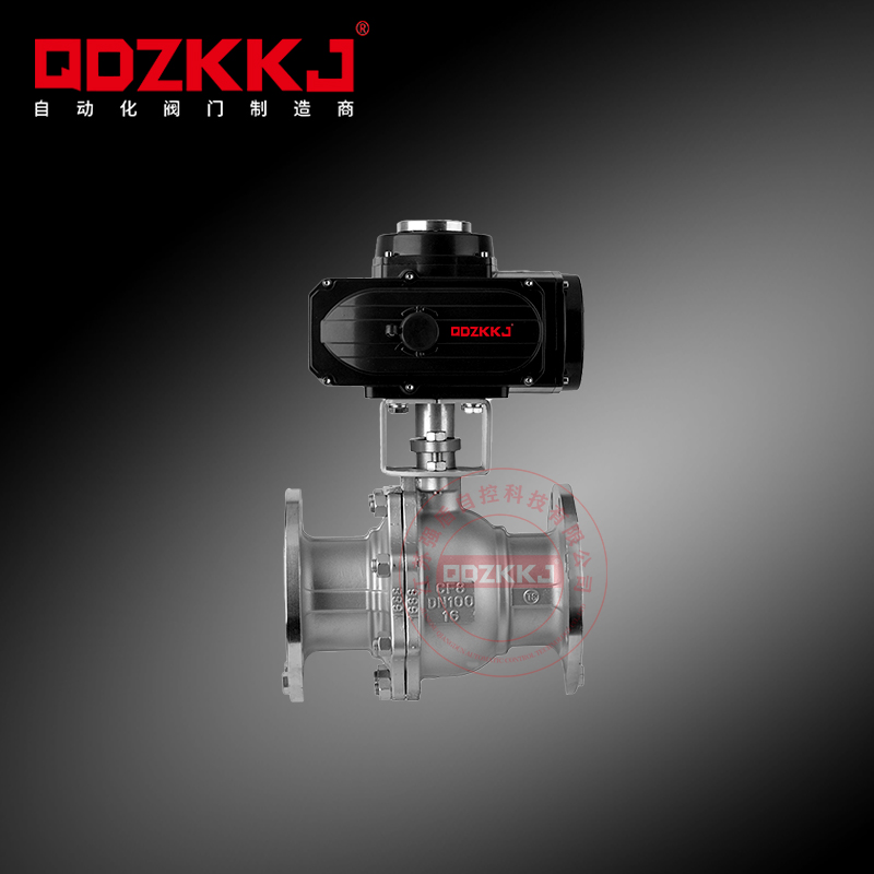 電動不銹鋼高平臺法蘭球閥